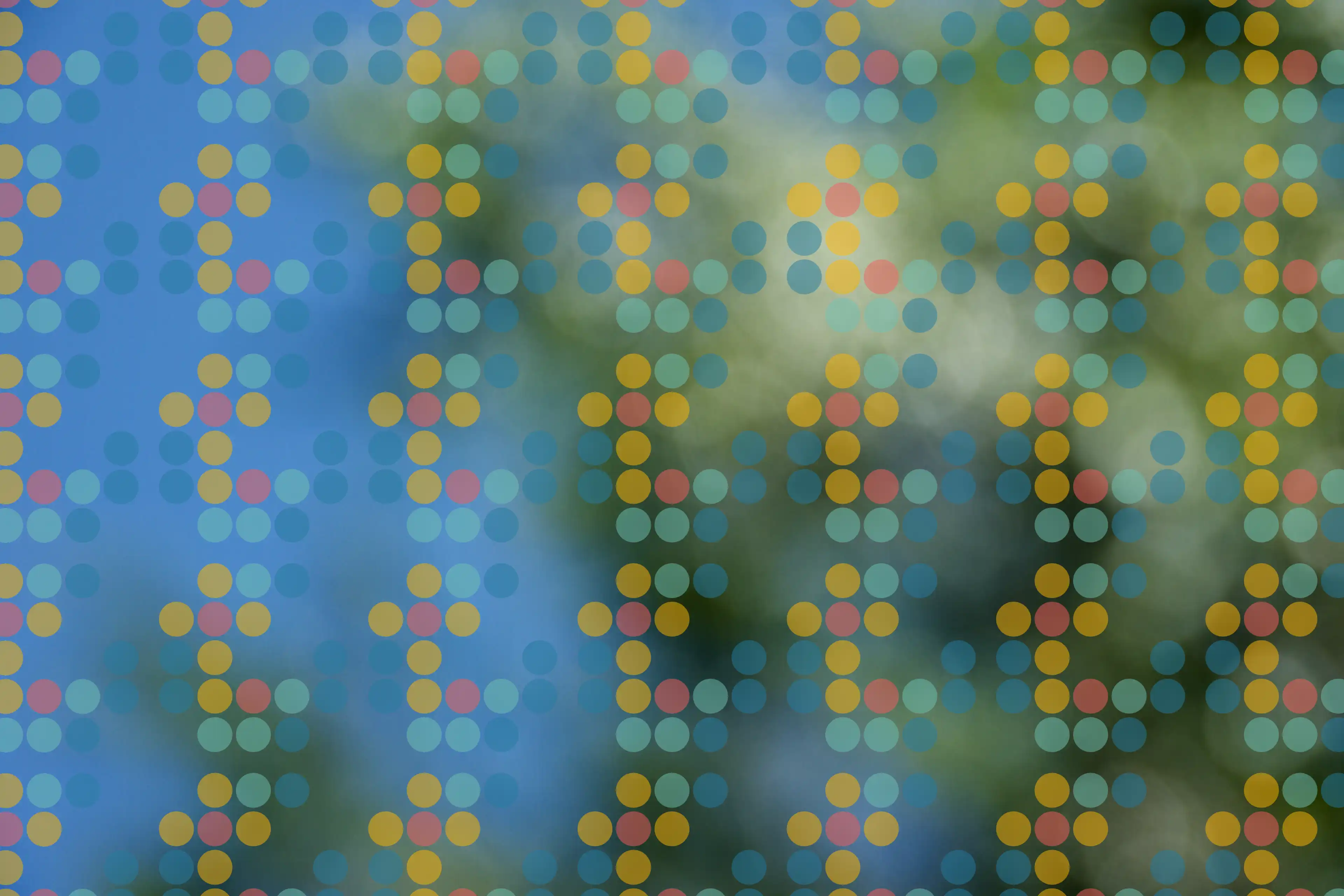 Image with repeating image overlay applied.